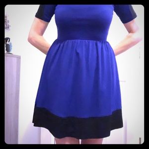 Blue and black dress by Aqua (M)